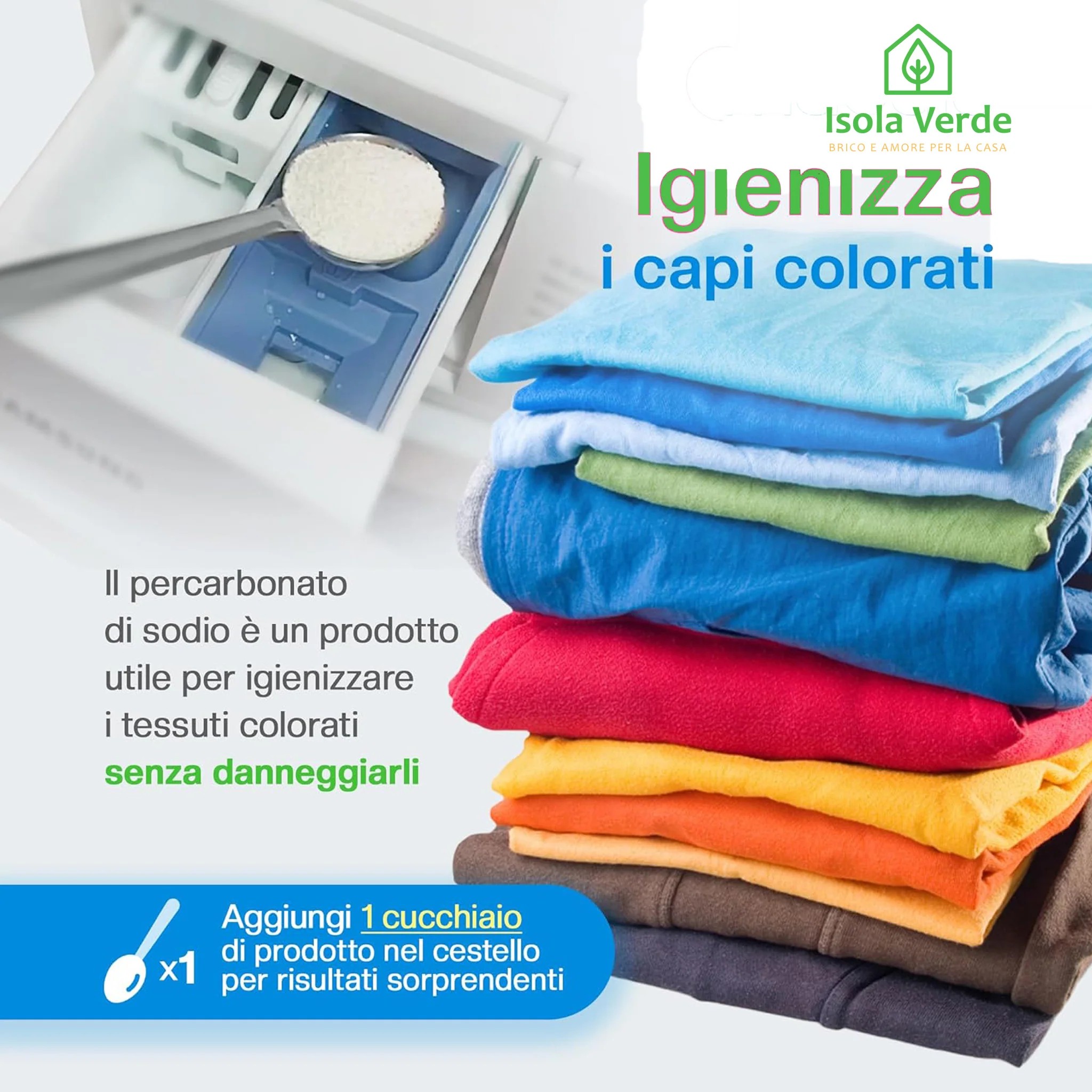 Percarbonato di Sodio Marten 1kg Igienizzante Ecologico foto 3