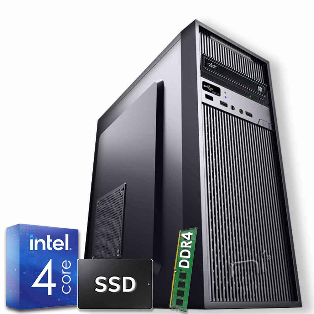 Pc Desktop Windows 10 Intel quad core 8gb ram DDR4 ssd 480 gb WiFi HDMI foto 2