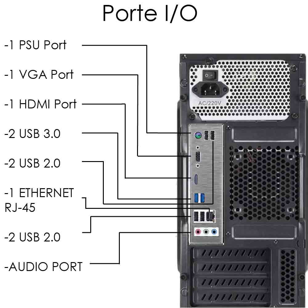 Thunder Pc desktop intel I5-10400 ram 8GB ssd 240gb windows 10 pro licenziato foto 4