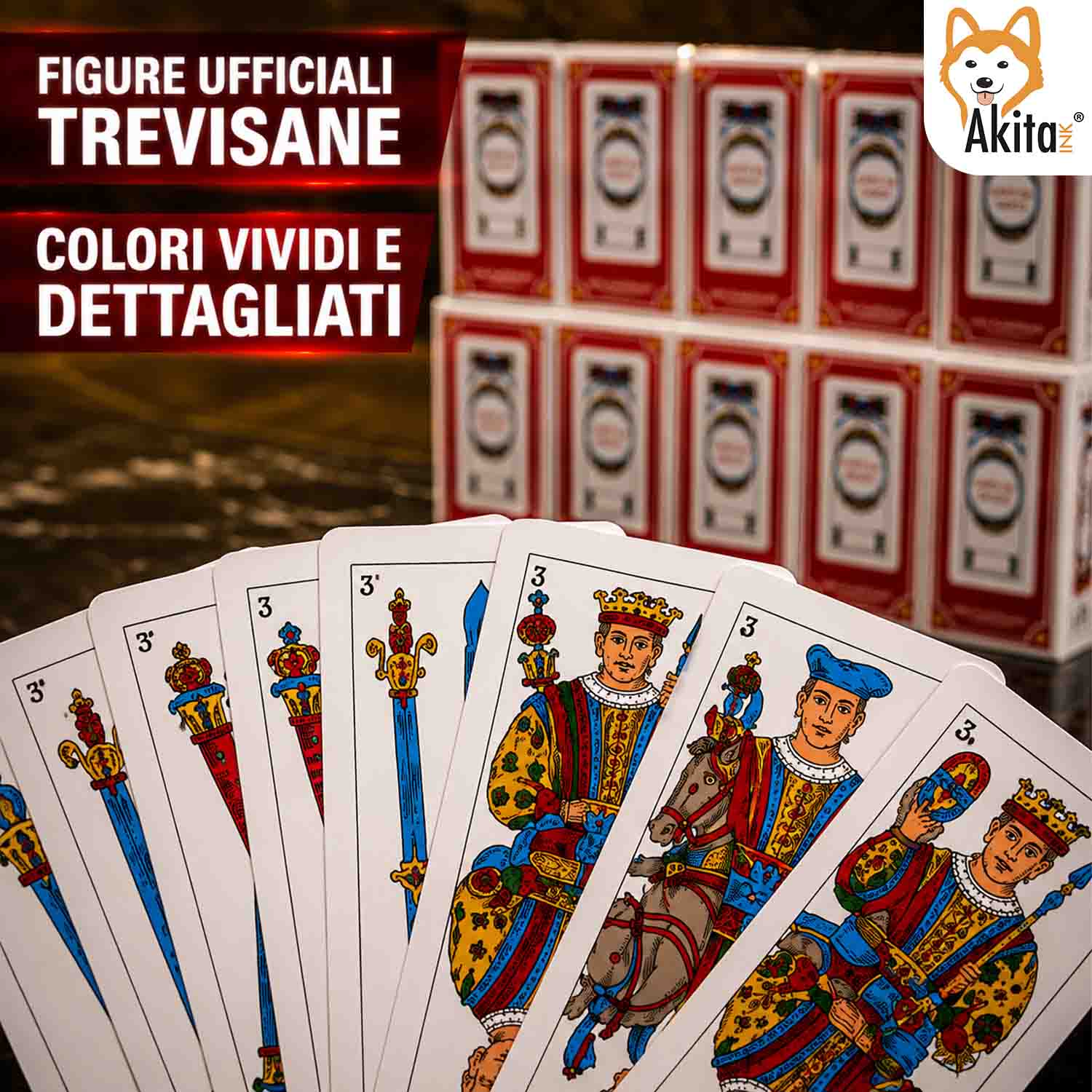 Akitaink 12 Mazzi Carte Trevisane Plastificate da Gioco foto 6