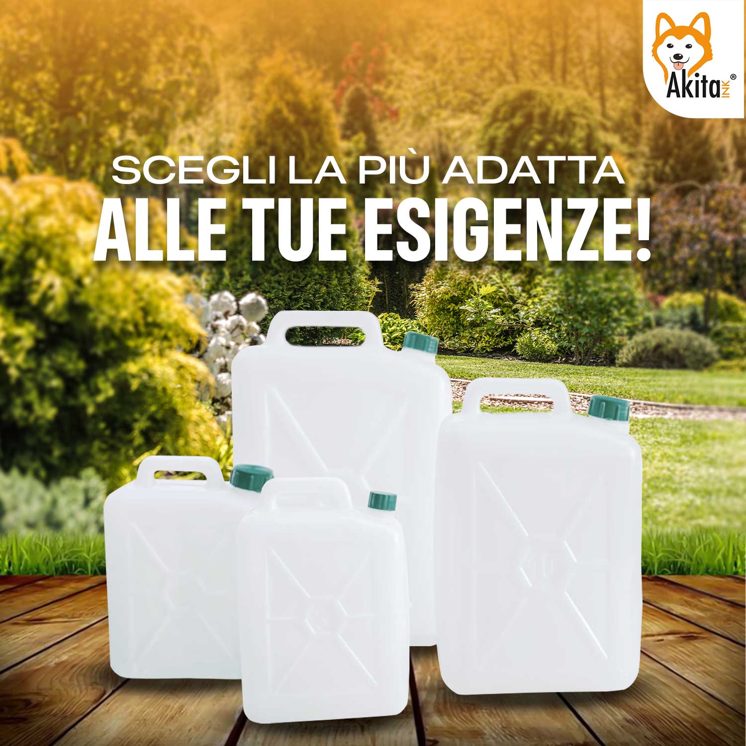 Tanica plastica 25 litri, Fusto con tappo ermetico e manico foto 5