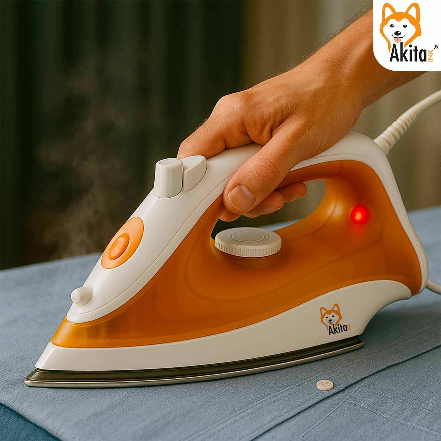 Ferro da Stiro Akitaink 1600W Inox con Vapore foto 3