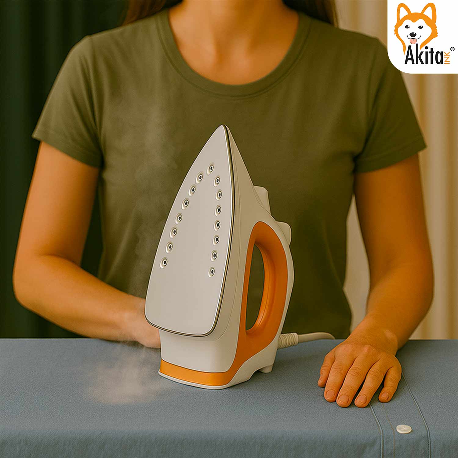 Ferro da Stiro Akitaink 1600W Inox con Vapore foto 4