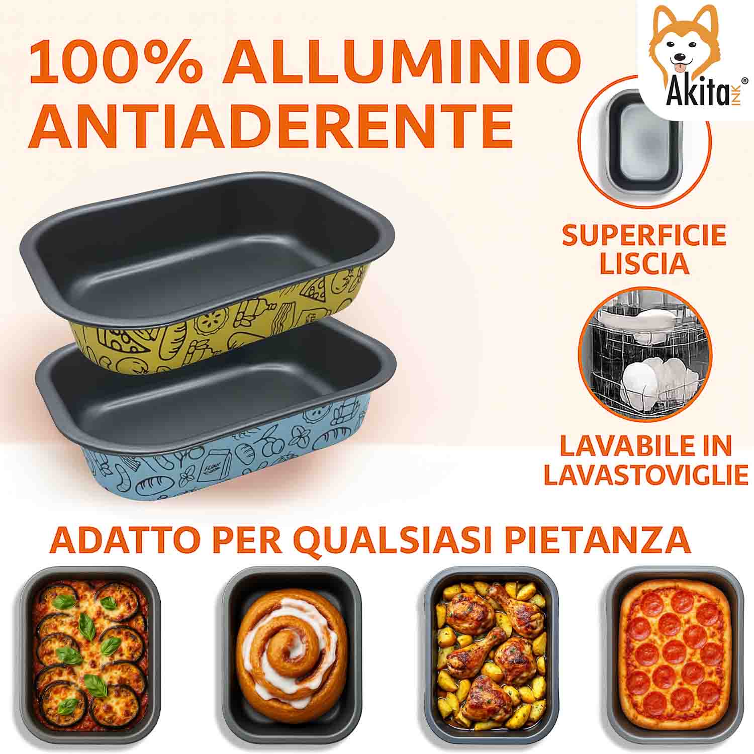 Teglia Rettangolare 22x16 cm Antiaderente per Friggitrice ad Aria foto 3