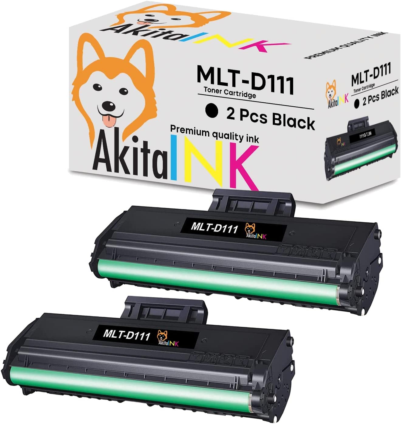 2 Toner compatibile per Samsung D111L e D111S premium 3000 stampe qualita' super foto 2