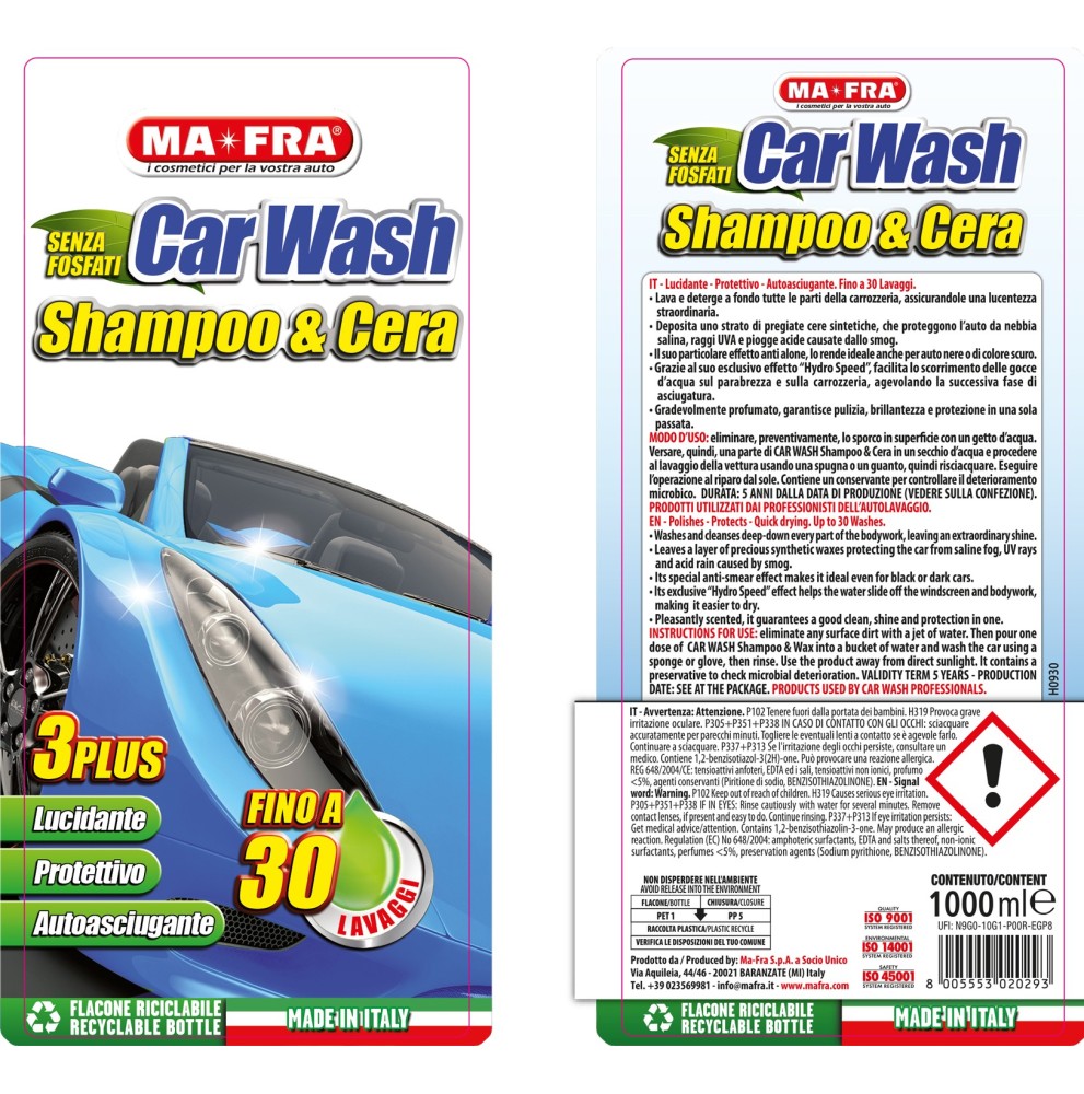 MaFra Car Wash Shampoo e Cera foto 4