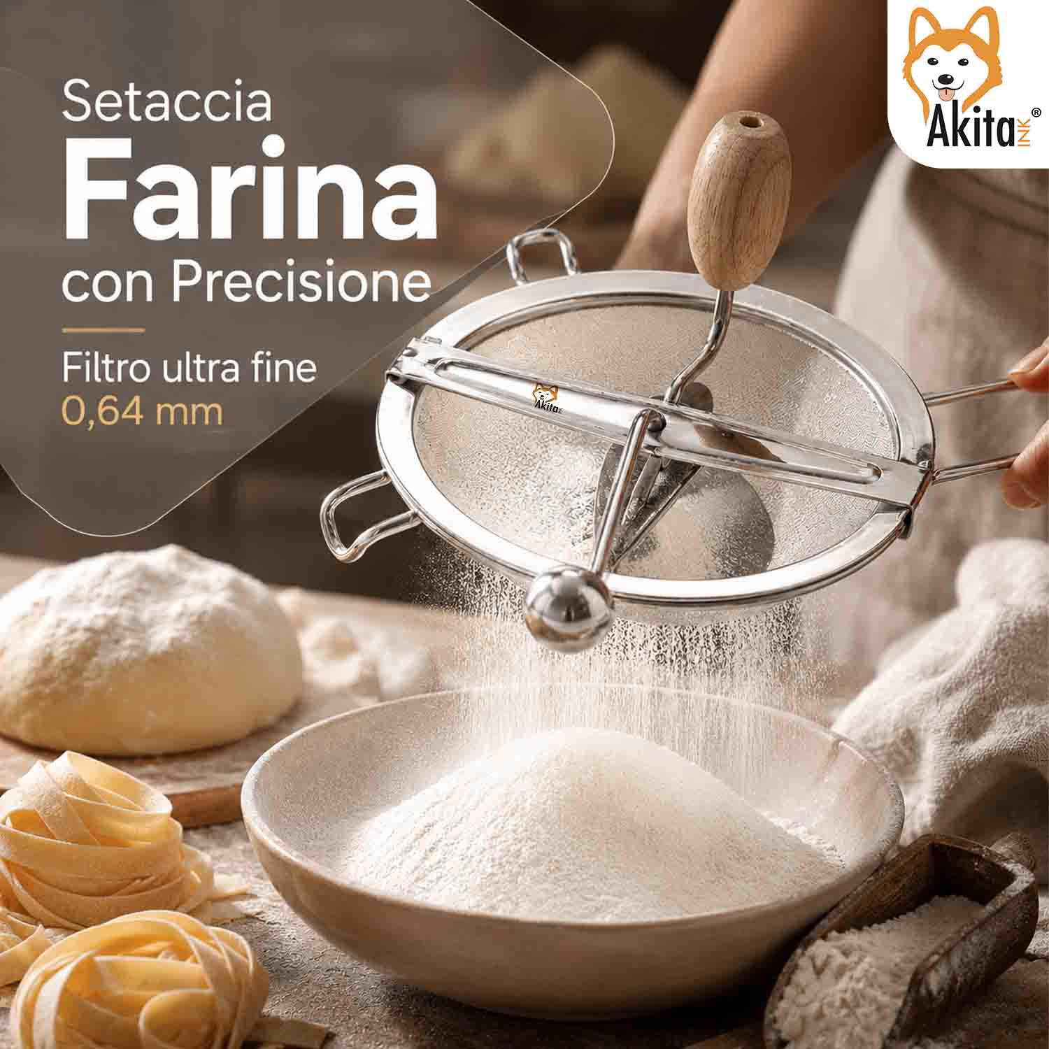 Passacolino 20 cm Retina Fine per Marmellate e Farina foto 4
