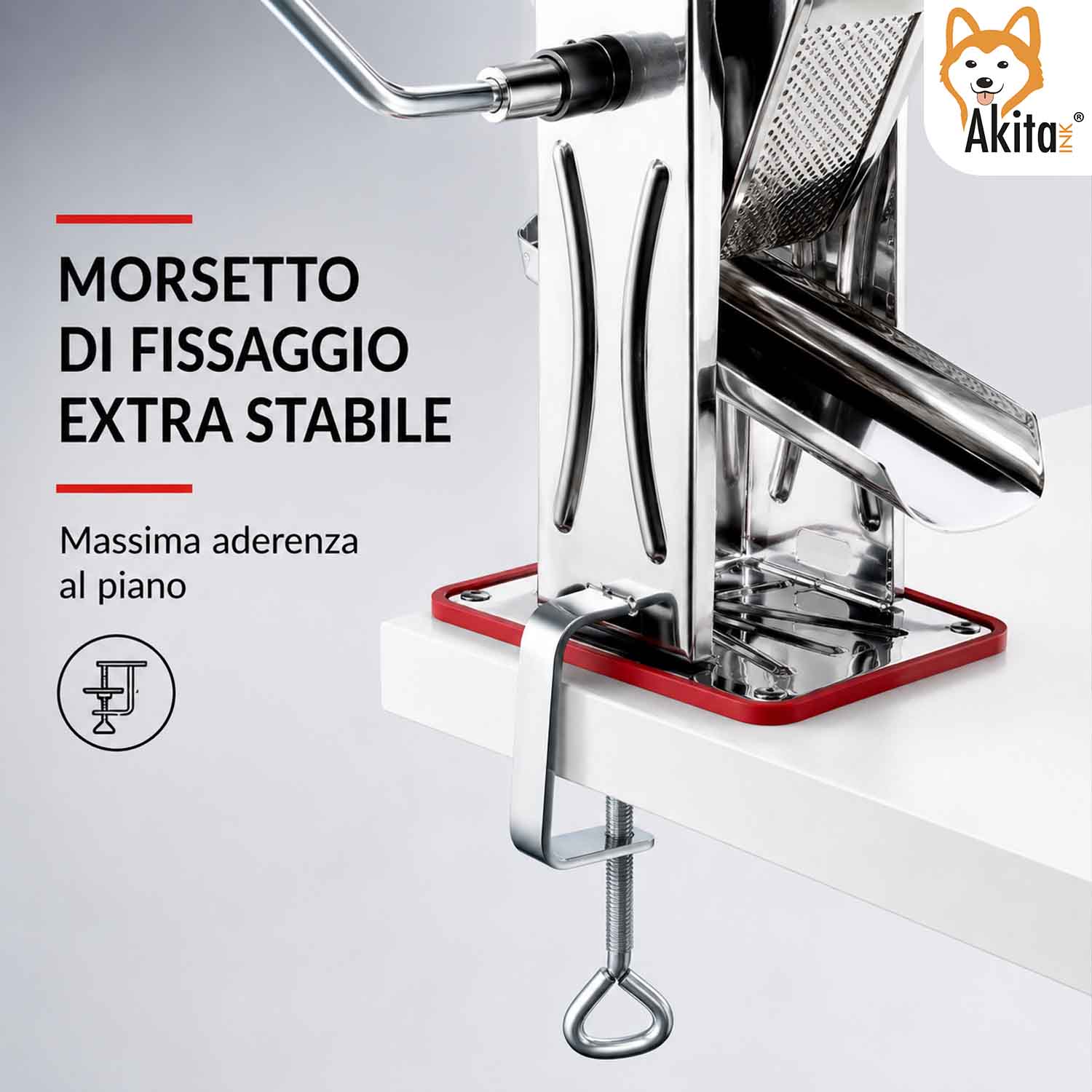 Spremipomodoro Acciaio Inox con Morsetto 17x22,5x30 cm foto 4