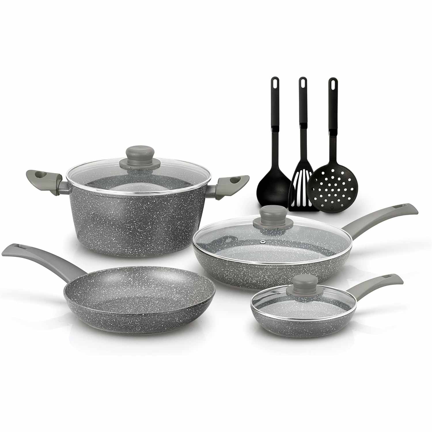 Zanetti DURAPIETRA Batteria Pentole 10 pz Induzione Completa foto 2