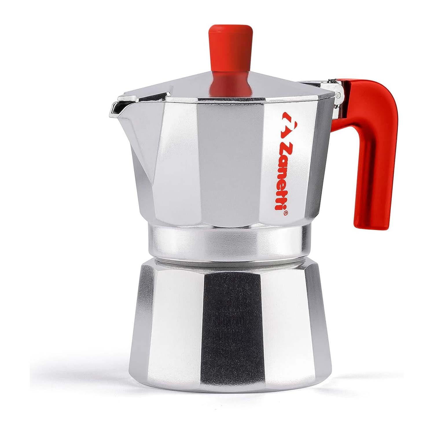 Moka zanetti mama red edition 3 tazze alluminio rosso.