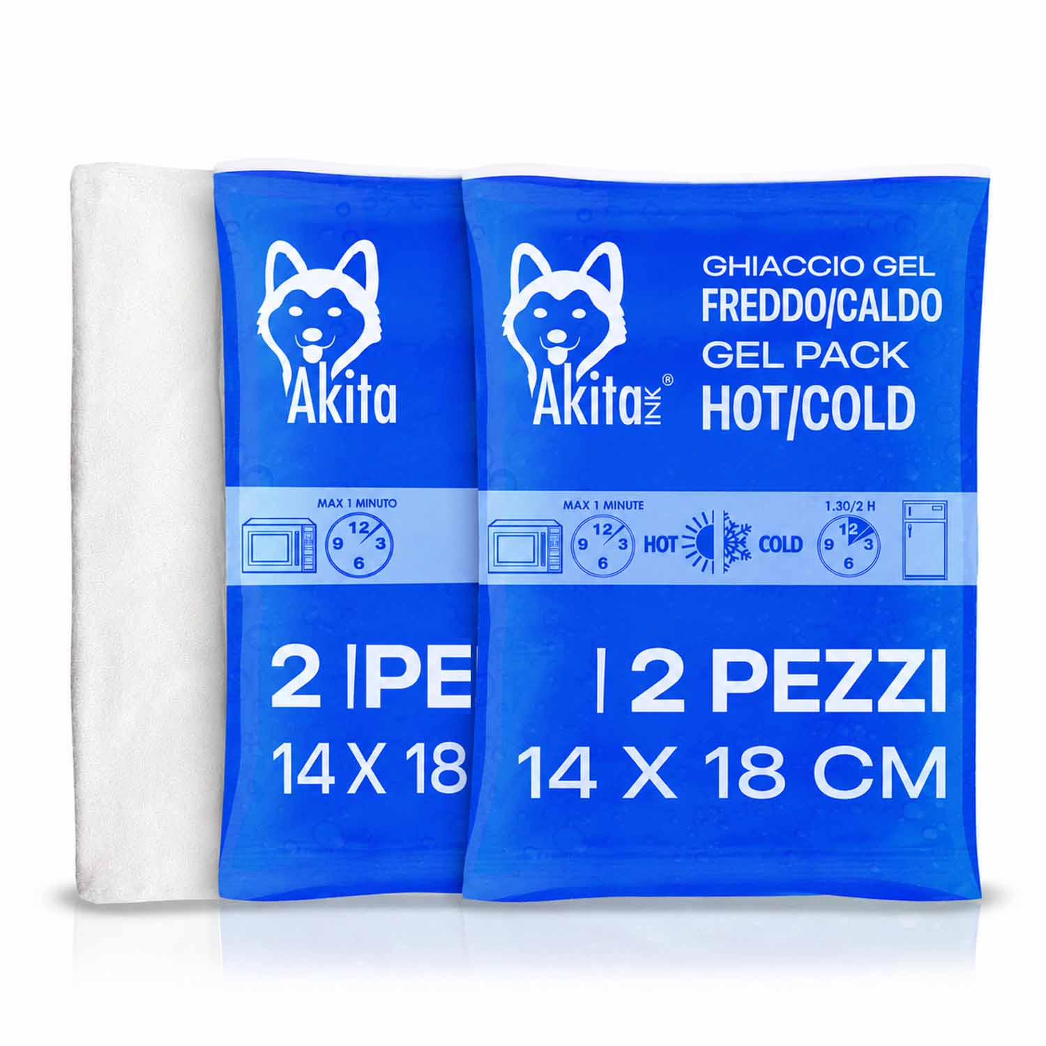 Akitaink Kit Gel Caldo Freddo 2 Grandi con Sacca foto 2