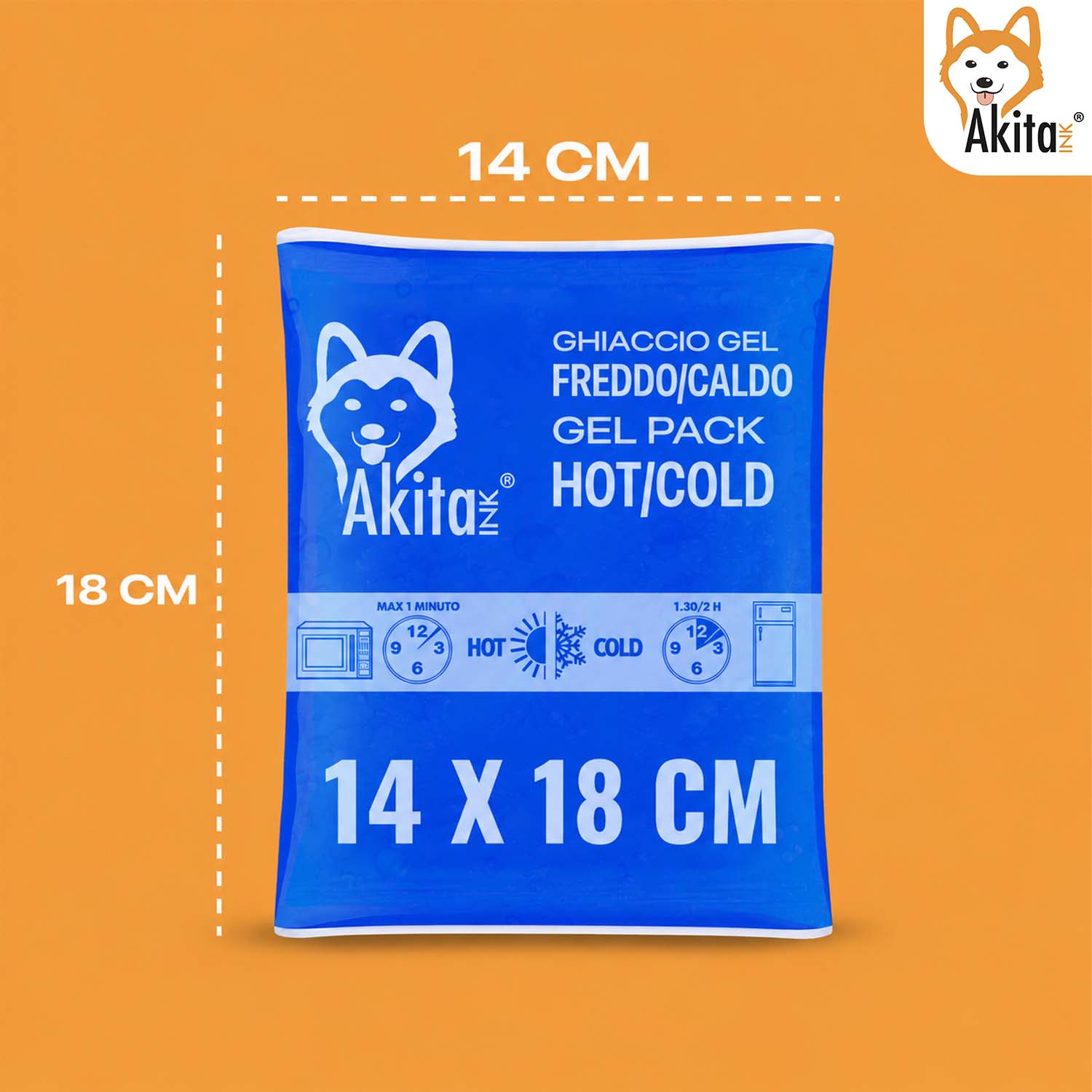 Akitaink Kit Gel Caldo Freddo 2 Grandi con Sacca foto 6
