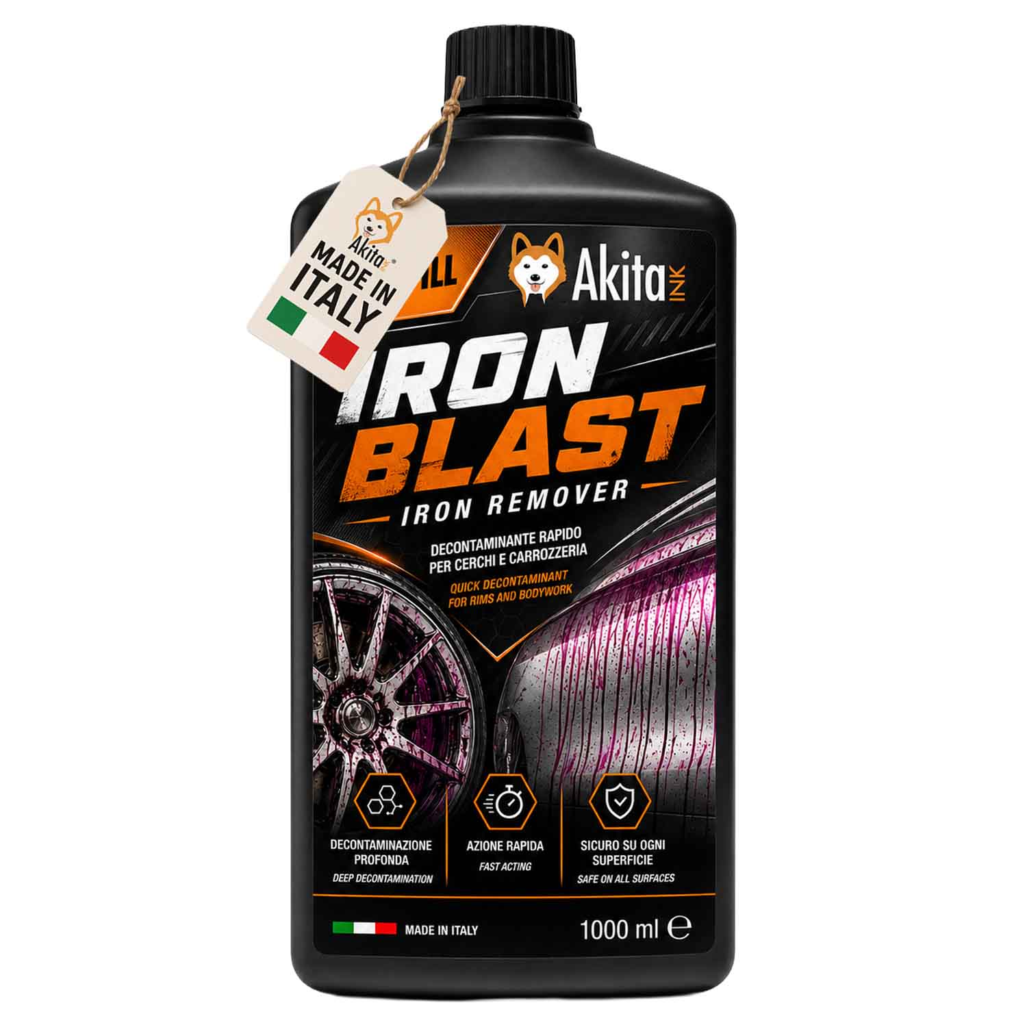 Iron Blast 1000 ml Decontaminante Cerchi e Carrozzeria foto 2