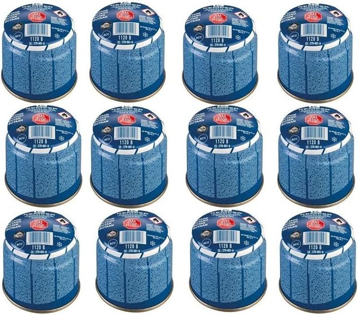 Confezione da 12 cartucce Gas 190 g KEMPER Butano perforabile Sicurezza Stop Gas foto 2