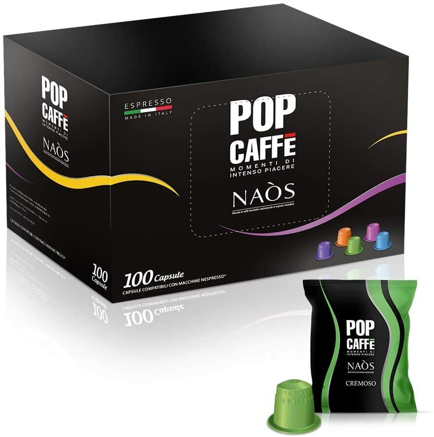 100 capsule caffe' compatibili Nespresso POP NAOS 2. CREMOSO foto 2