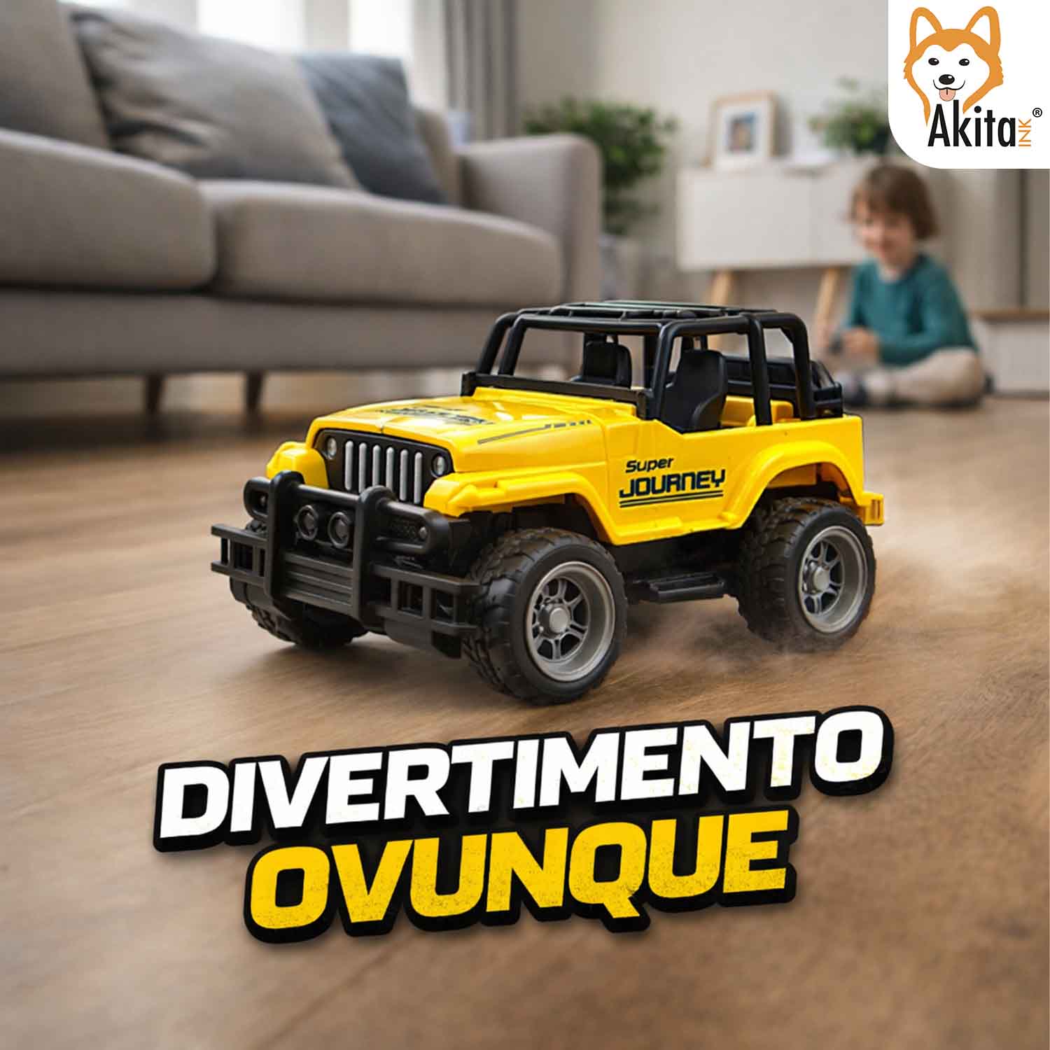 Akitaink Fuoristrada Radiocomandato Auto RC Avanti/Indietro 3+ foto 6