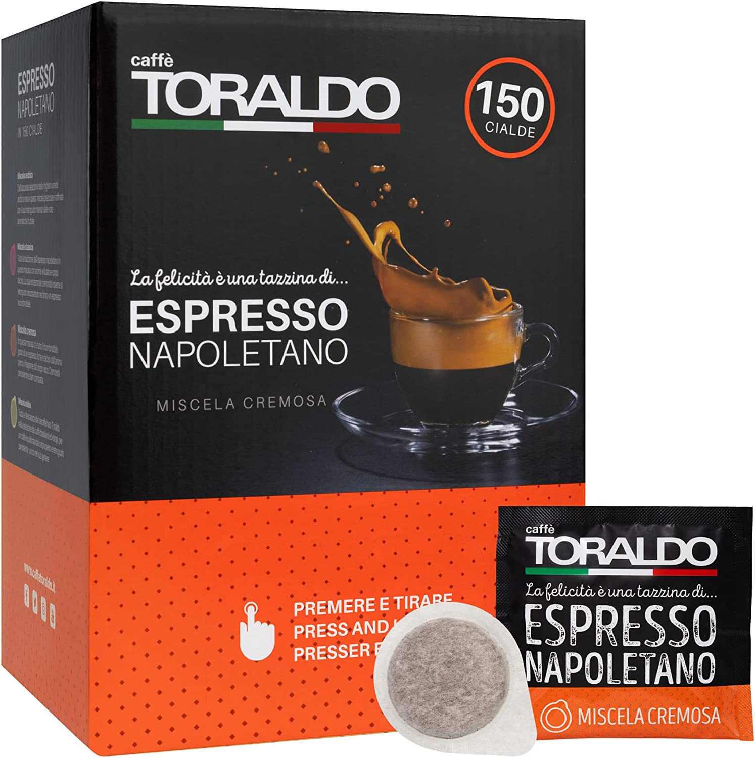 300 cialde Caffe' Toraldo ESE 44 miscela cremosa foto 2