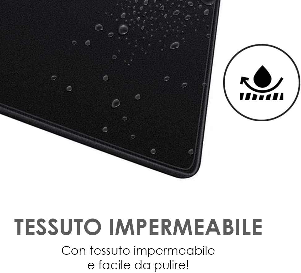 Tappetino mouse xxl Verde NET 900x400x grande per scrivania antiscivolo gaming foto 5