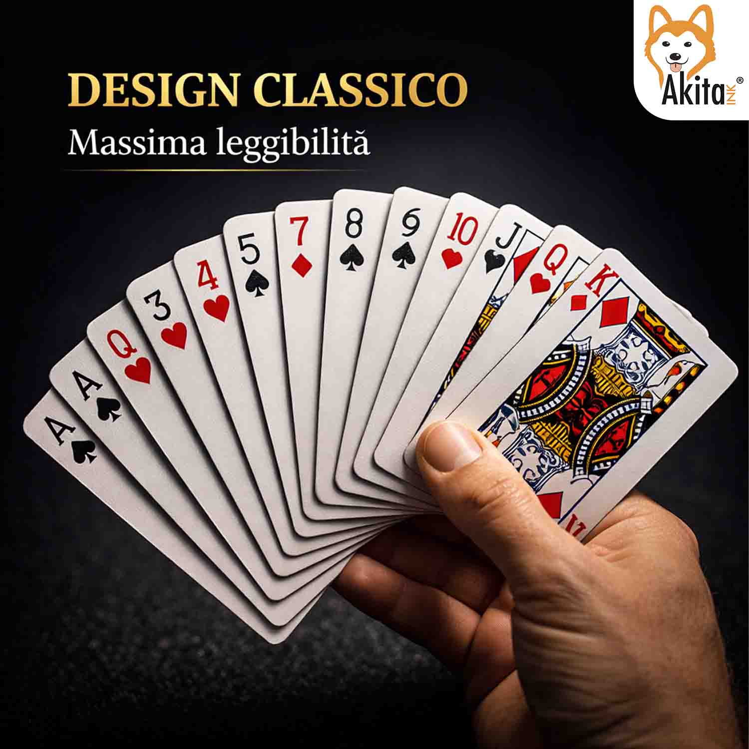 Akitaink Carte da Gioco Poker Plastificate 3 Mazzi foto 4