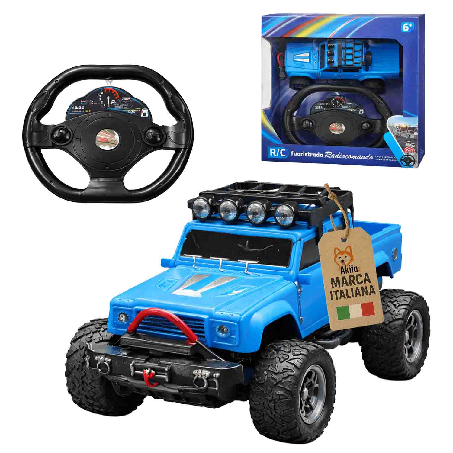 Akitaink Fuoristrada Radiocomandato Auto RC Avanti/Indietro 6+ foto 2