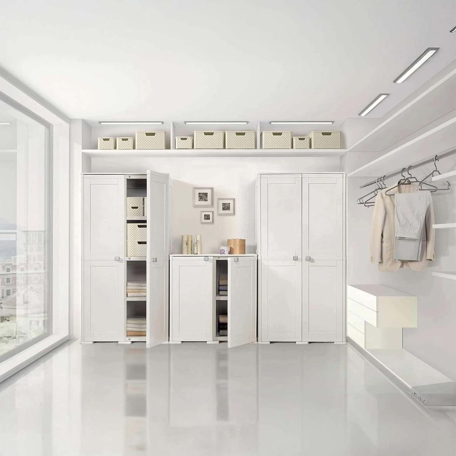 Armadio Tontarelli Simplex 1 Ripiano Panna 39x43x85,5 cm foto 4