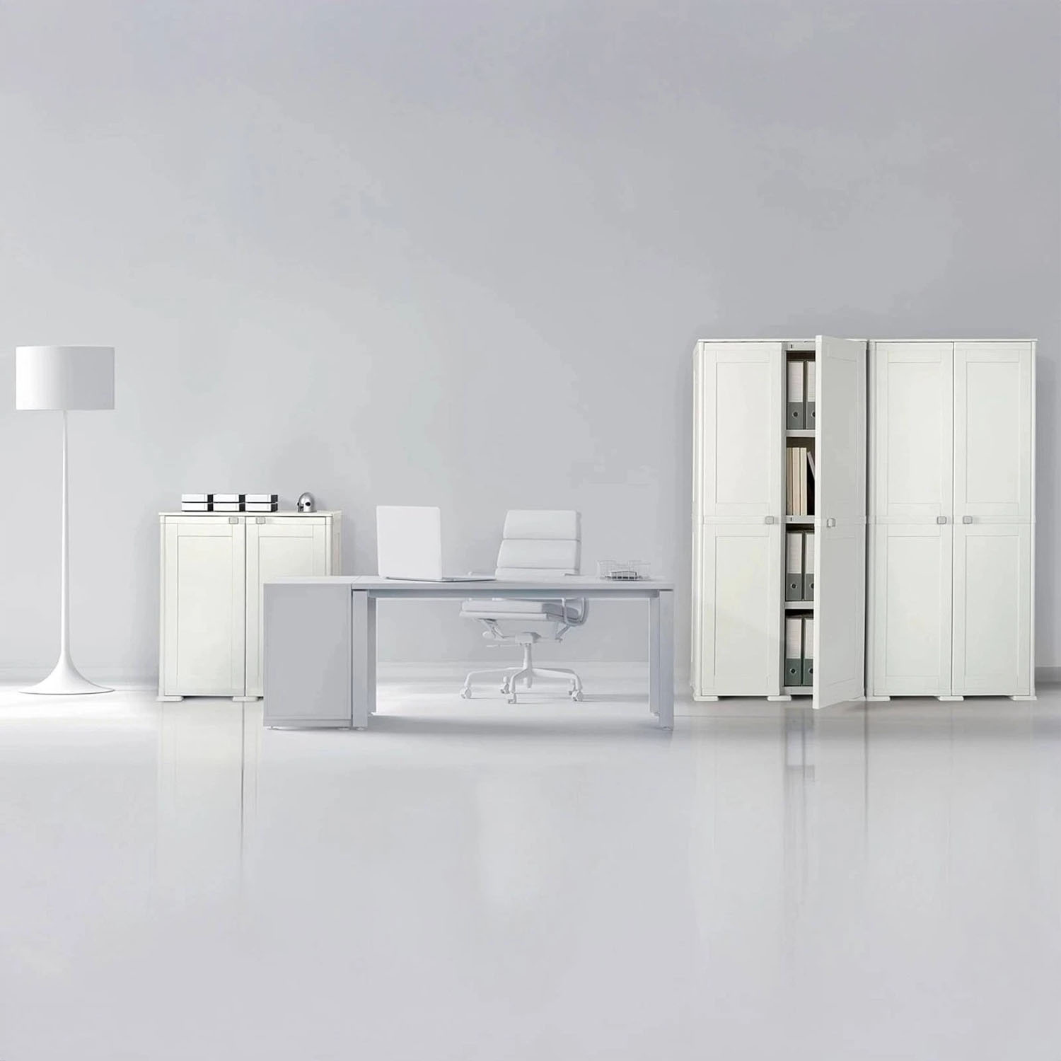 Armadio Tontarelli Simplex 1 Ripiano Panna 39x43x85,5 cm foto 5