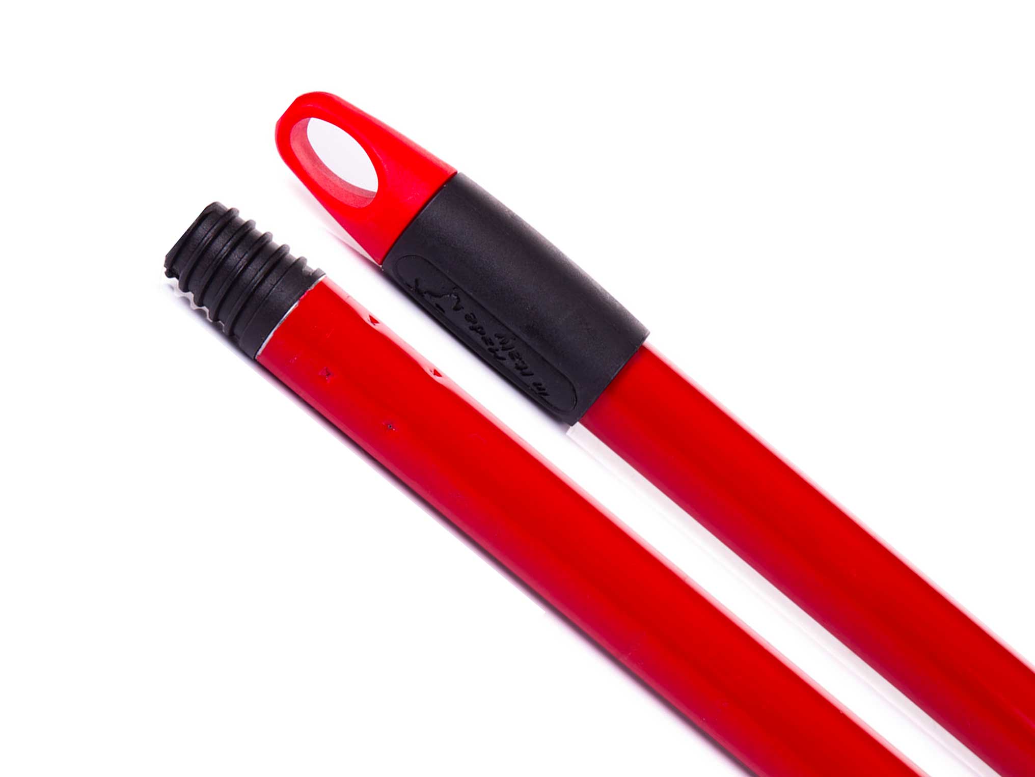 Manico scopa Professionale Universale in Metallo Plastificato 130cm Robusto 2 PZ foto 4
