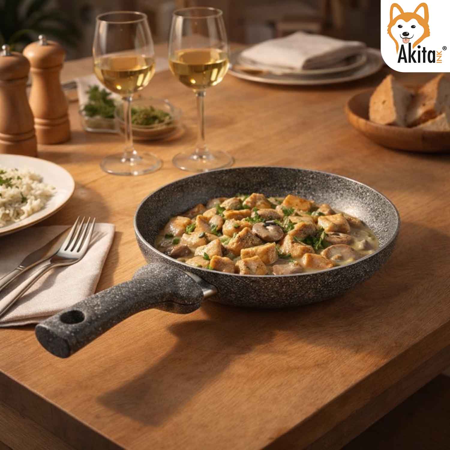 Futura Bis Padelle Antiaderenti Effetto Pietra 24-28 cm foto 6