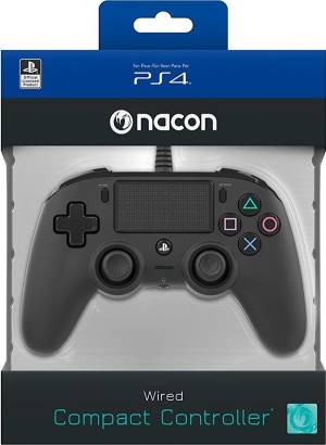 PS4 Nacon Wired Compact Controller Color Edition - Black foto 2