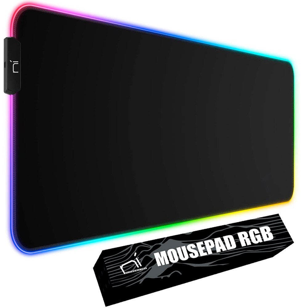 Tappetino mouse RGB xxl 900x400x4mm da gaming grande per scrivania antiscivolo foto 2