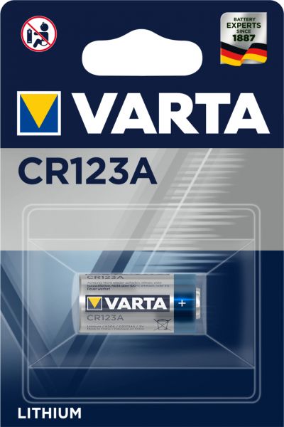 BATTERIA CR123 A LITIO 3V PROFESSIONAL VARTA foto 2
