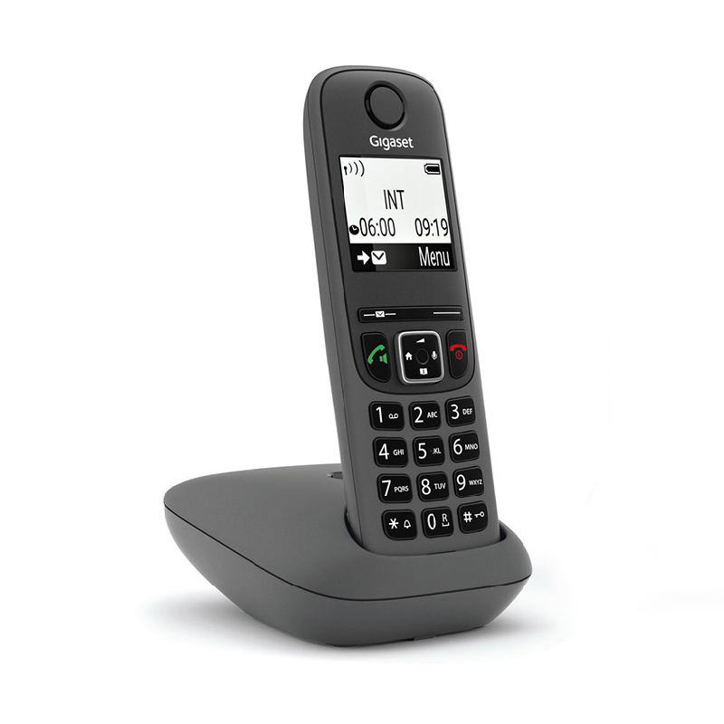Gigaset as490 - telefono cordless - vivavoce - black.