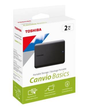 Toshiba hdd esterno 2tb hdtb520ek3aa canvio basic 2.5 usb3.2