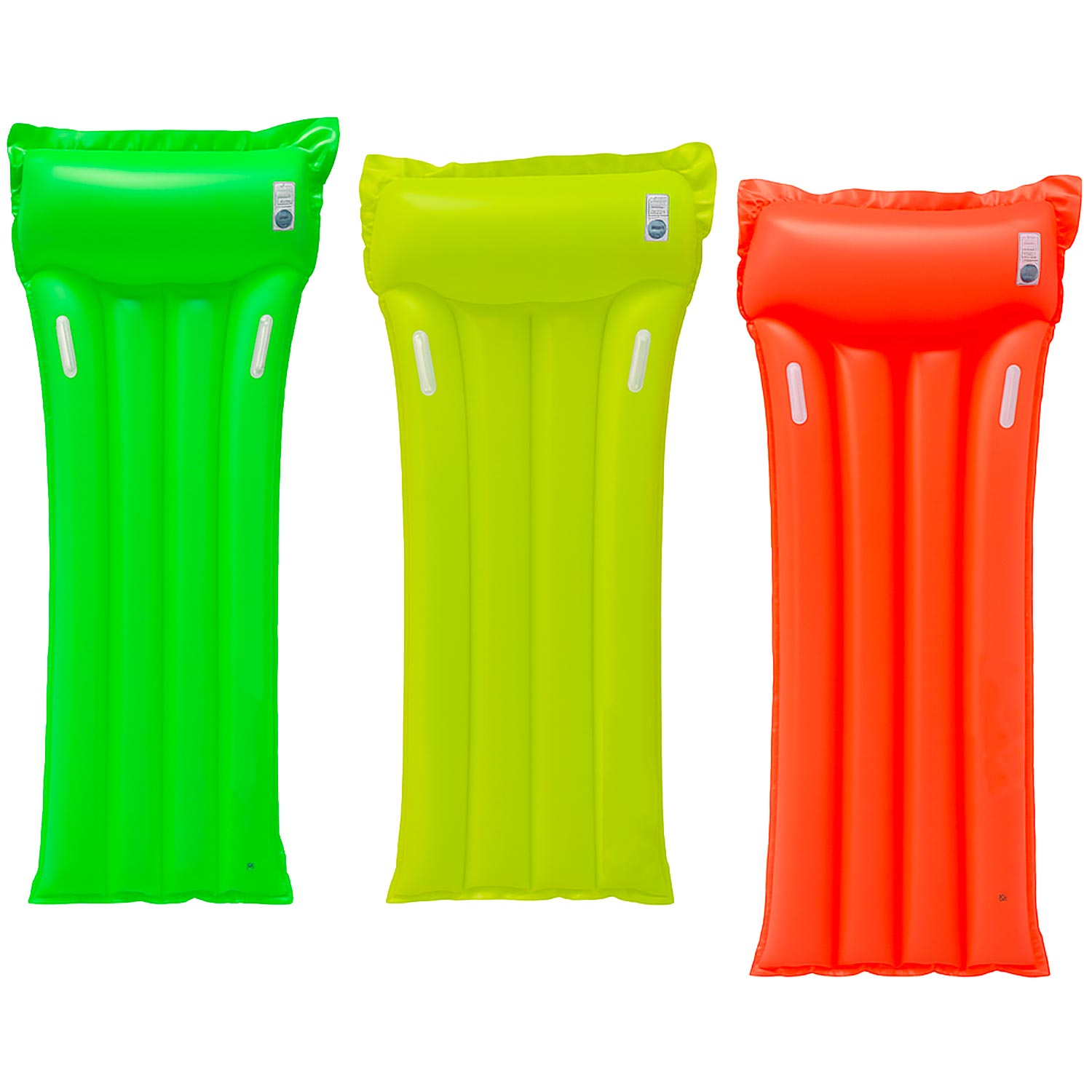 Materassino mare neon 4 tubi 188x89 vari colori con maniglie foto 2