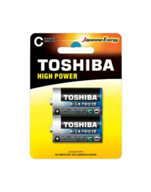 Toshiba batterie mezza torcia lr14gcp bp-2 c alcaline 2pz