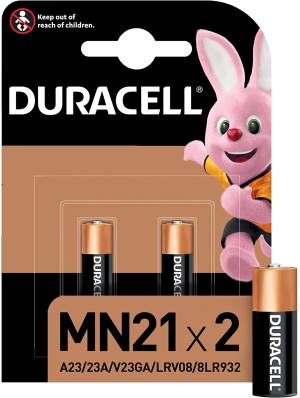 Duracell Specialistiche Batterie MN21 A23/23A/V23GA/LRV08/8LR932 2pz foto 2
