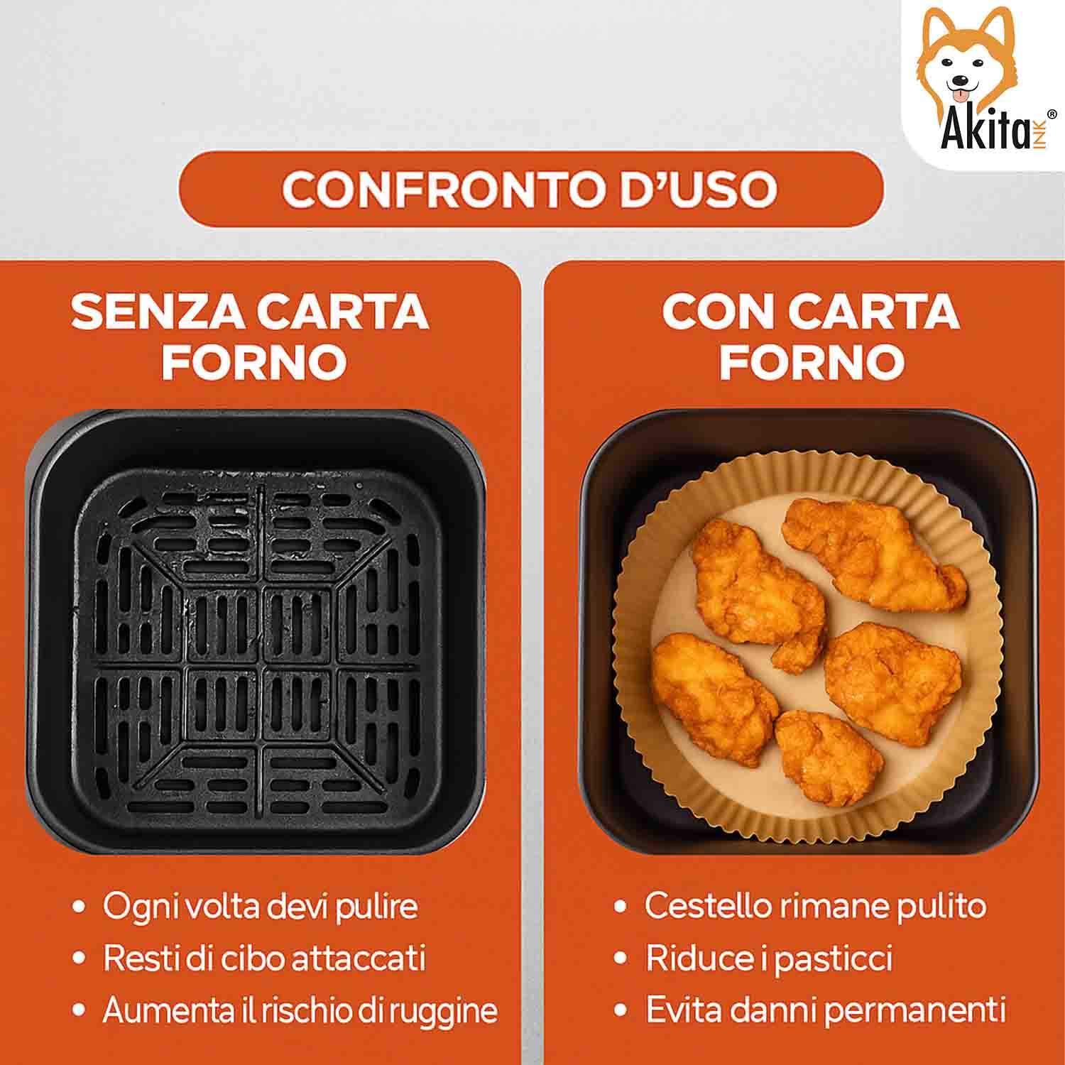 Carta Forno Friggitrice Aria 100 Fogli Antiaderenti 16-20cm foto 3