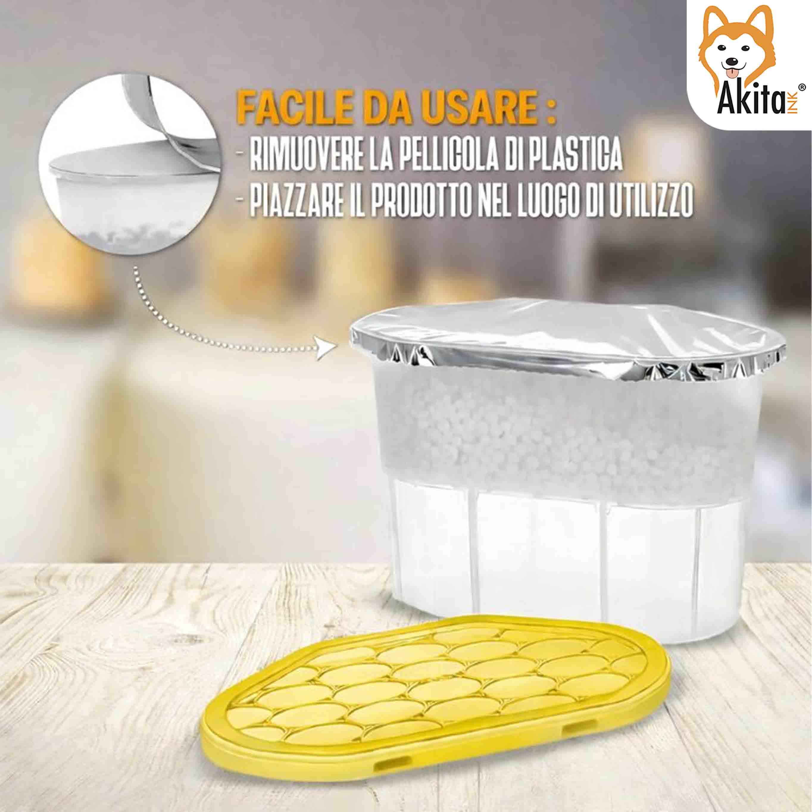 Set 6 Assorbiumidita' Deumidificatori Agrumi 500 ml foto 6