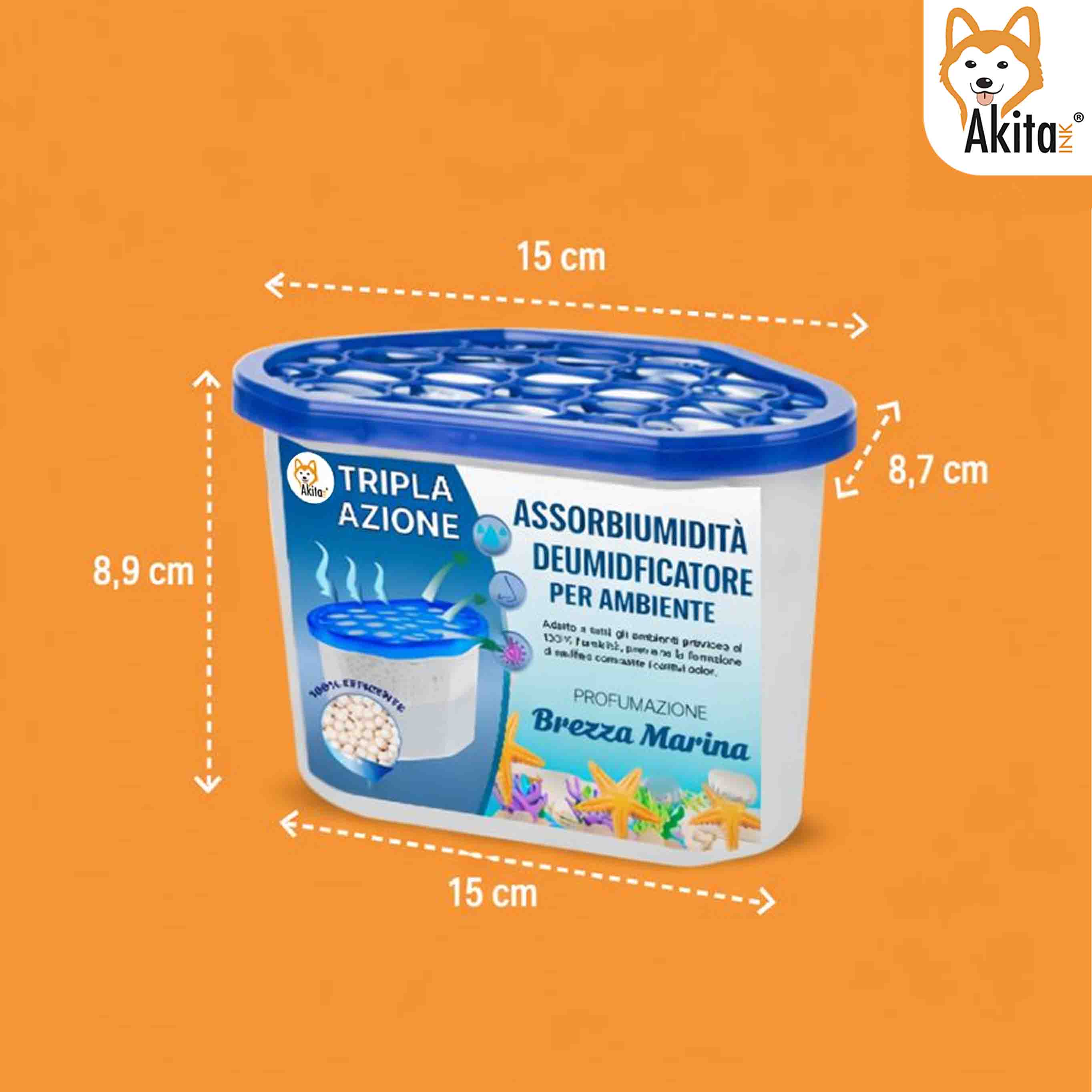 Set 6 Assorbiumidita' Deumidificatori Brezza Marina 500 ml foto 3