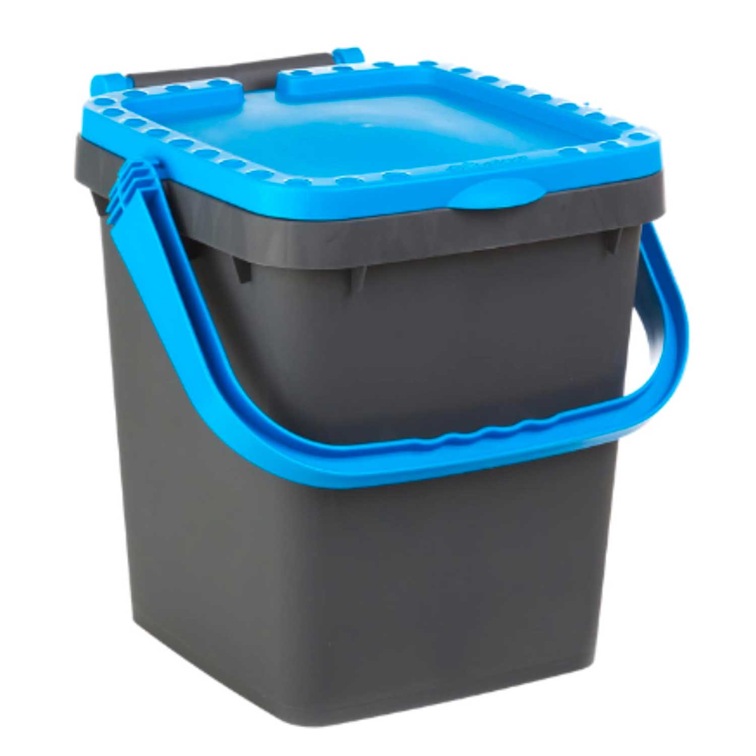 Ecoplast | pattumiera per raccolta differenziata 20 lt, bidone spazzatura blu.