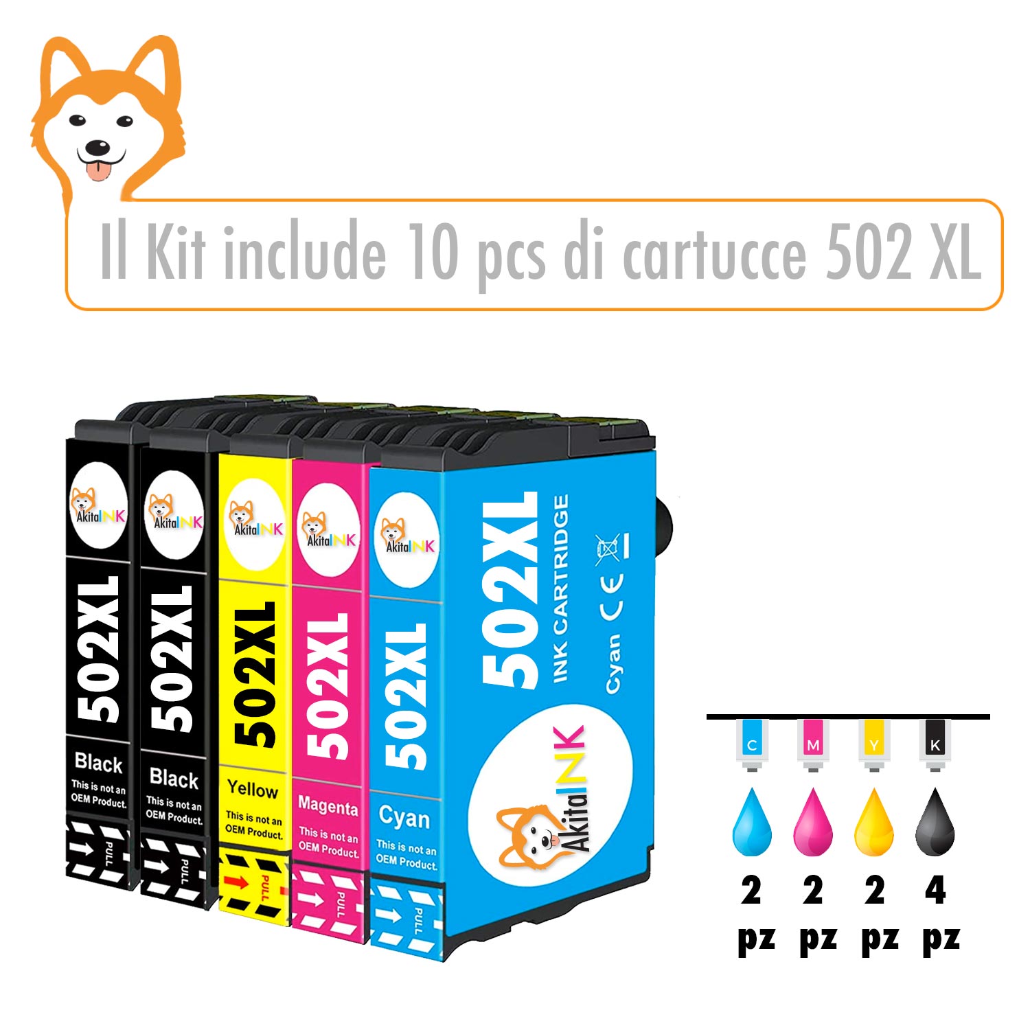 10 Cartucce Epson T502XL Compatibili per 502 XL qualita' premium 600 pagine foto 3