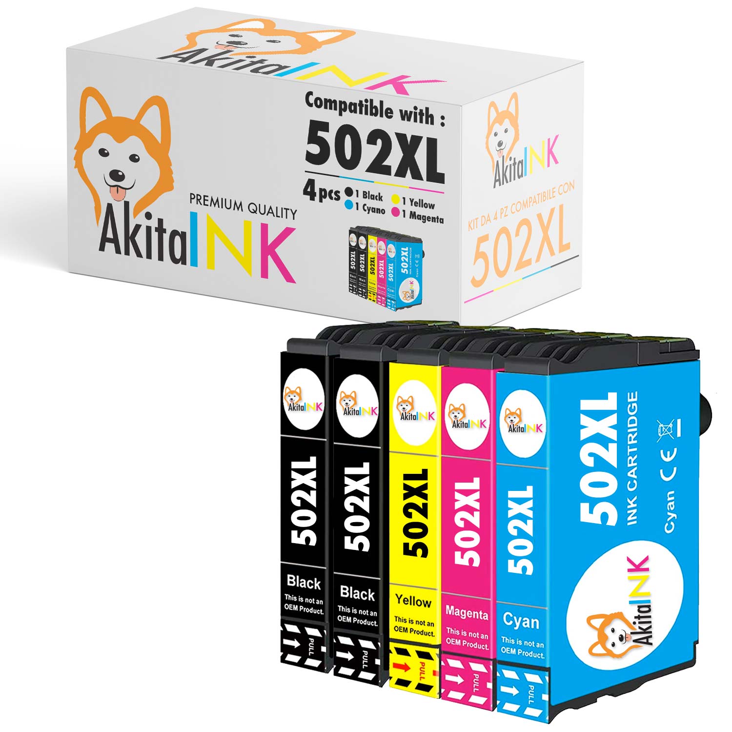 4 Cartucce Epson T502XL Compatibili per 502 XL qualita' premium 600 pagine foto 2