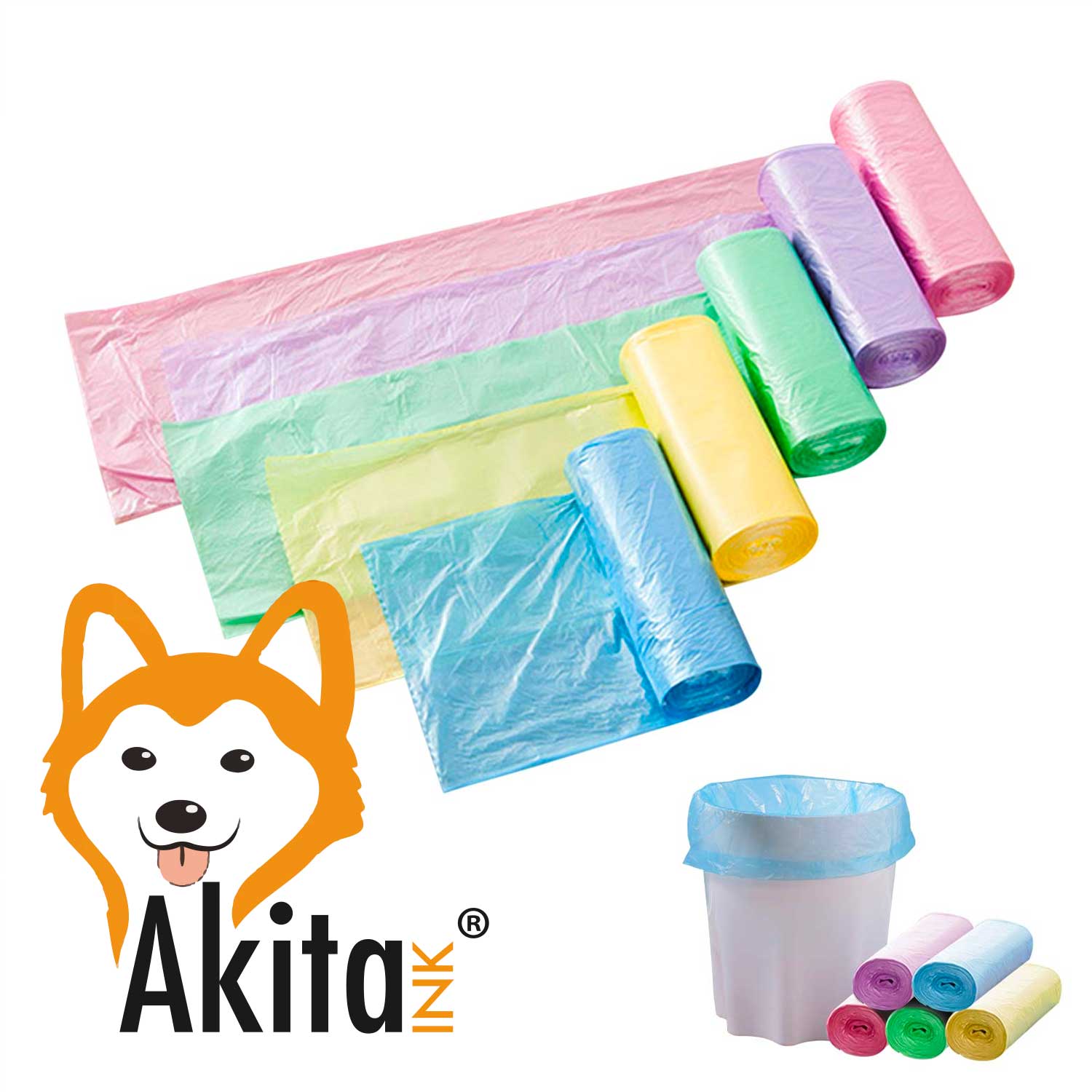 AkitaInk, 80 sacchi per pattumiera 70X110 Sacchi Alta Resistenza, 110L foto 6
