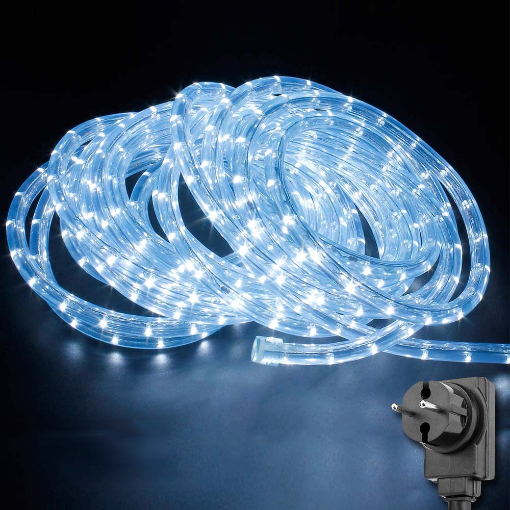 Tubo luci Led per addobbi di natale 30m bianco freddo ideale per Interno Esterno foto 2