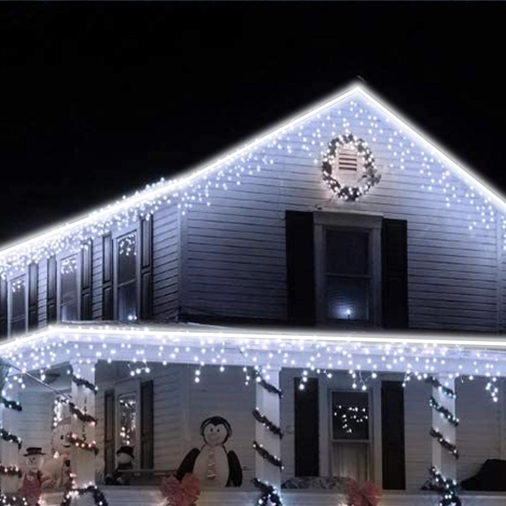 Tubo luci Led per addobbi di natale 30m bianco freddo ideale per Interno Esterno foto 6