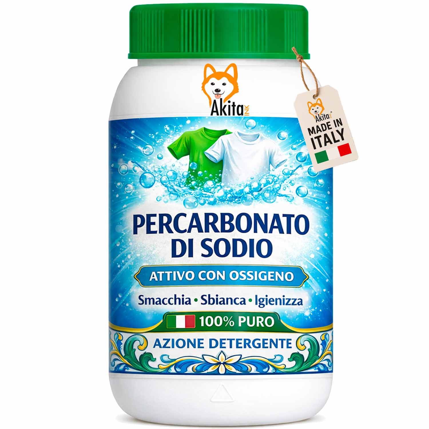 Percarbonato di sodio 1kg - smacchiante naturale ecologico.