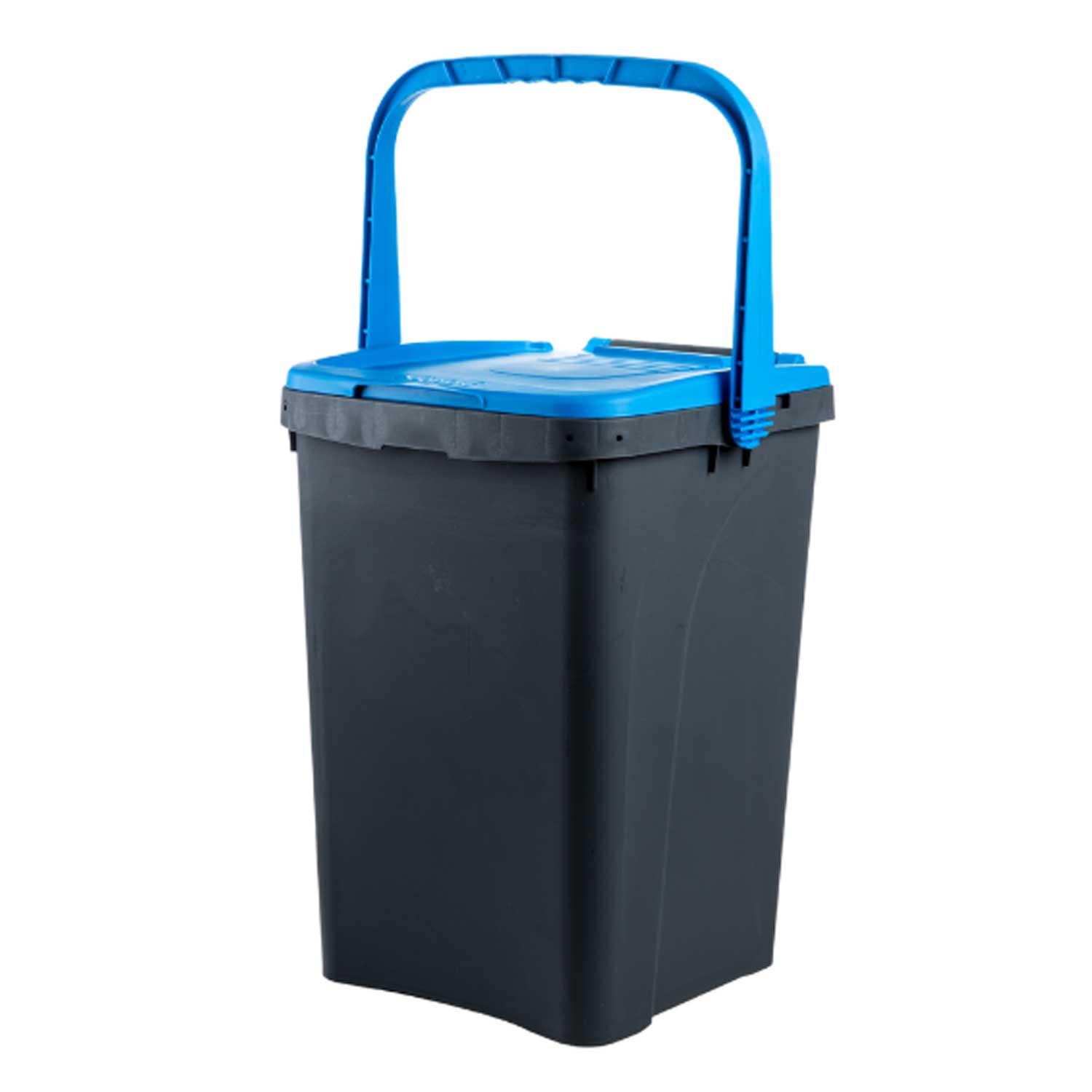 Ecoplast pattumiera per raccolta differenziata 50 lt, bidone spazzatura blu