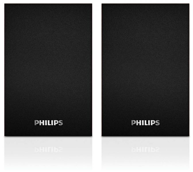 SPEAKER PHILIPS SPA20/00 7W USB COLORE LEGNO MARRONE foto 2