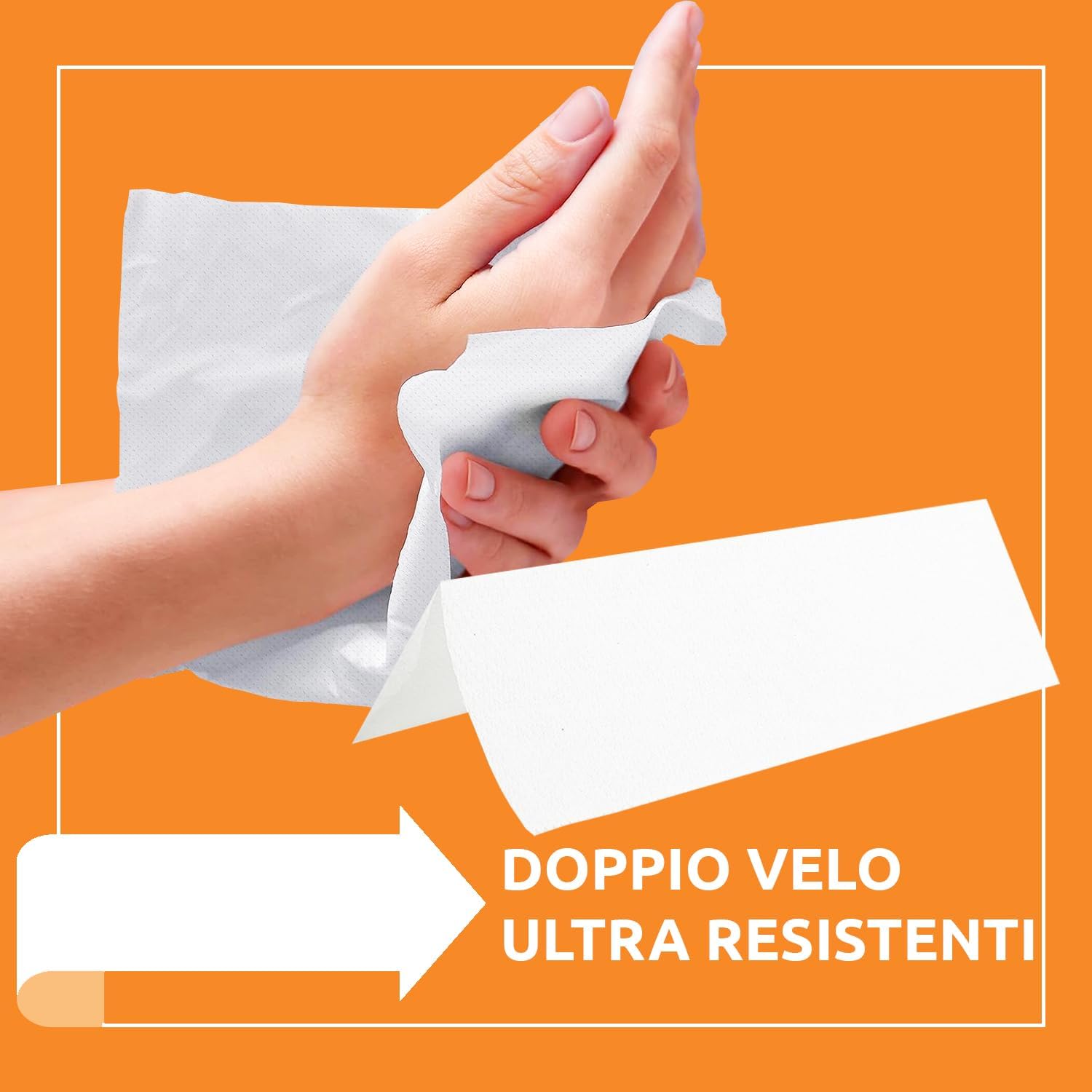 3150 Asciugamani Carta Piegati a V - 15 Confezioni AkitaINK foto 3