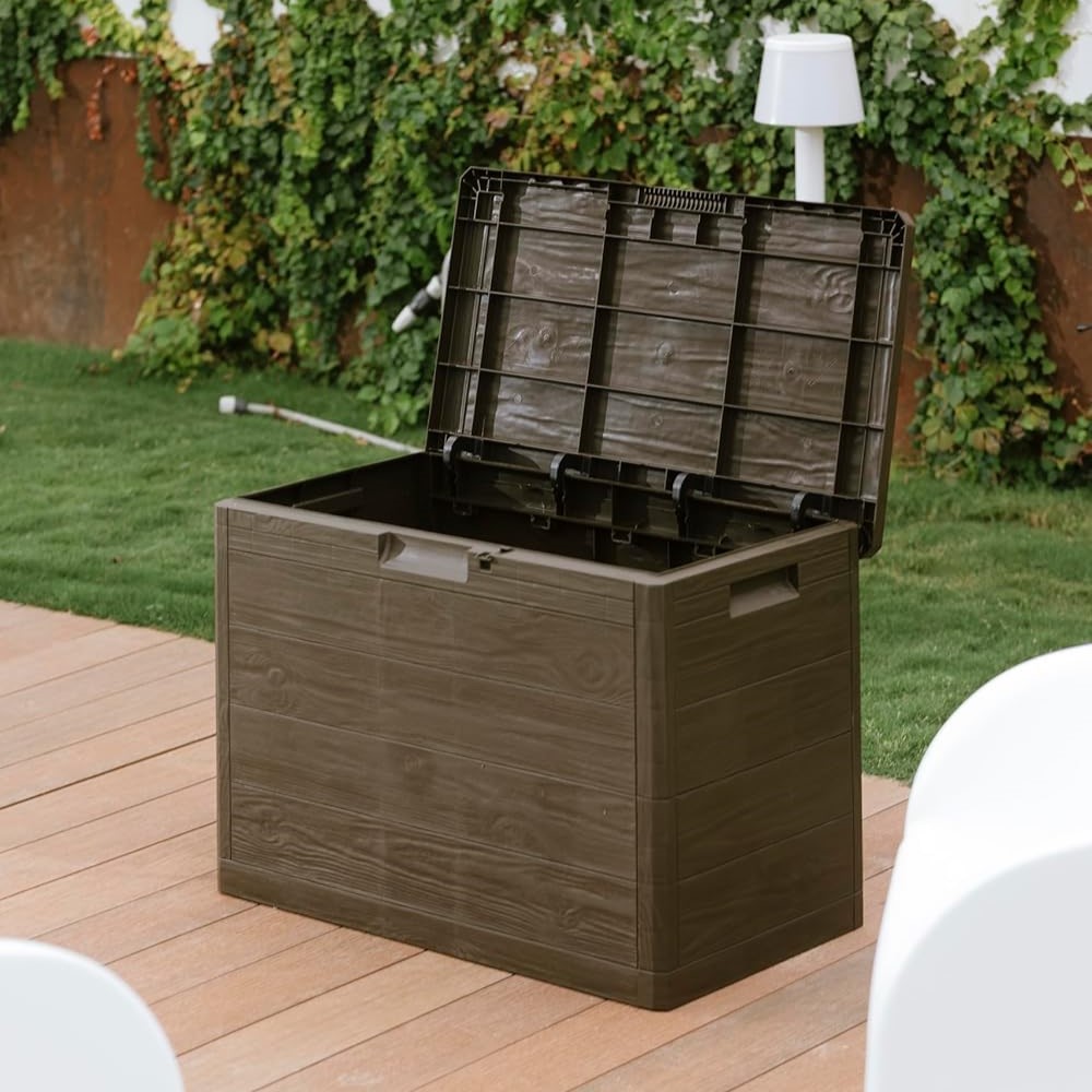 Toomax Multibox 160L Baule Esterni Marrone Effetto Legno foto 6